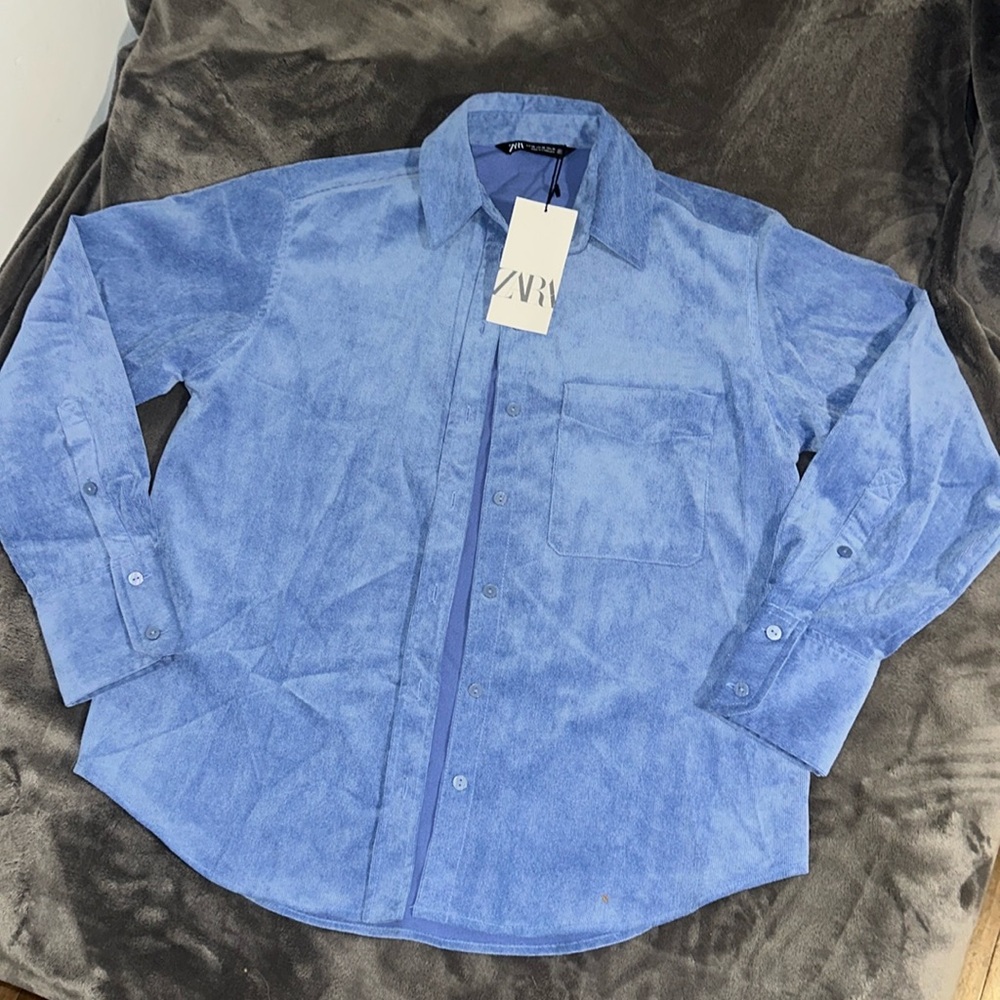 NWT ZARA Oversized Button Up